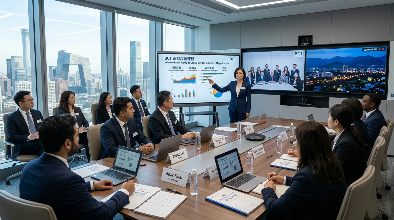 Business Chinese Test BCT Executive Boardroom Negotiation & Trade