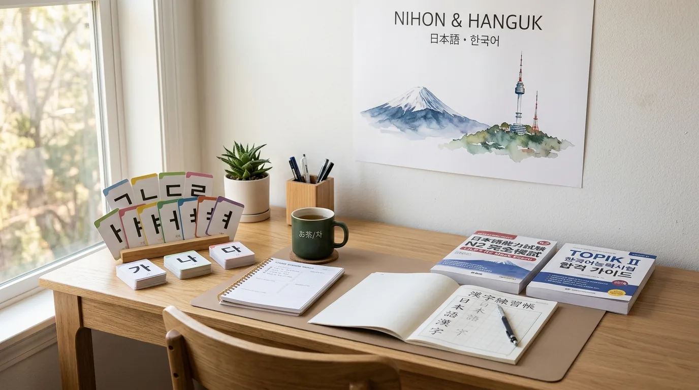 Japanese JLPT & Korean TOPIK Preparation